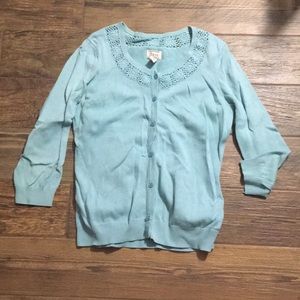 Turquoise cardigan